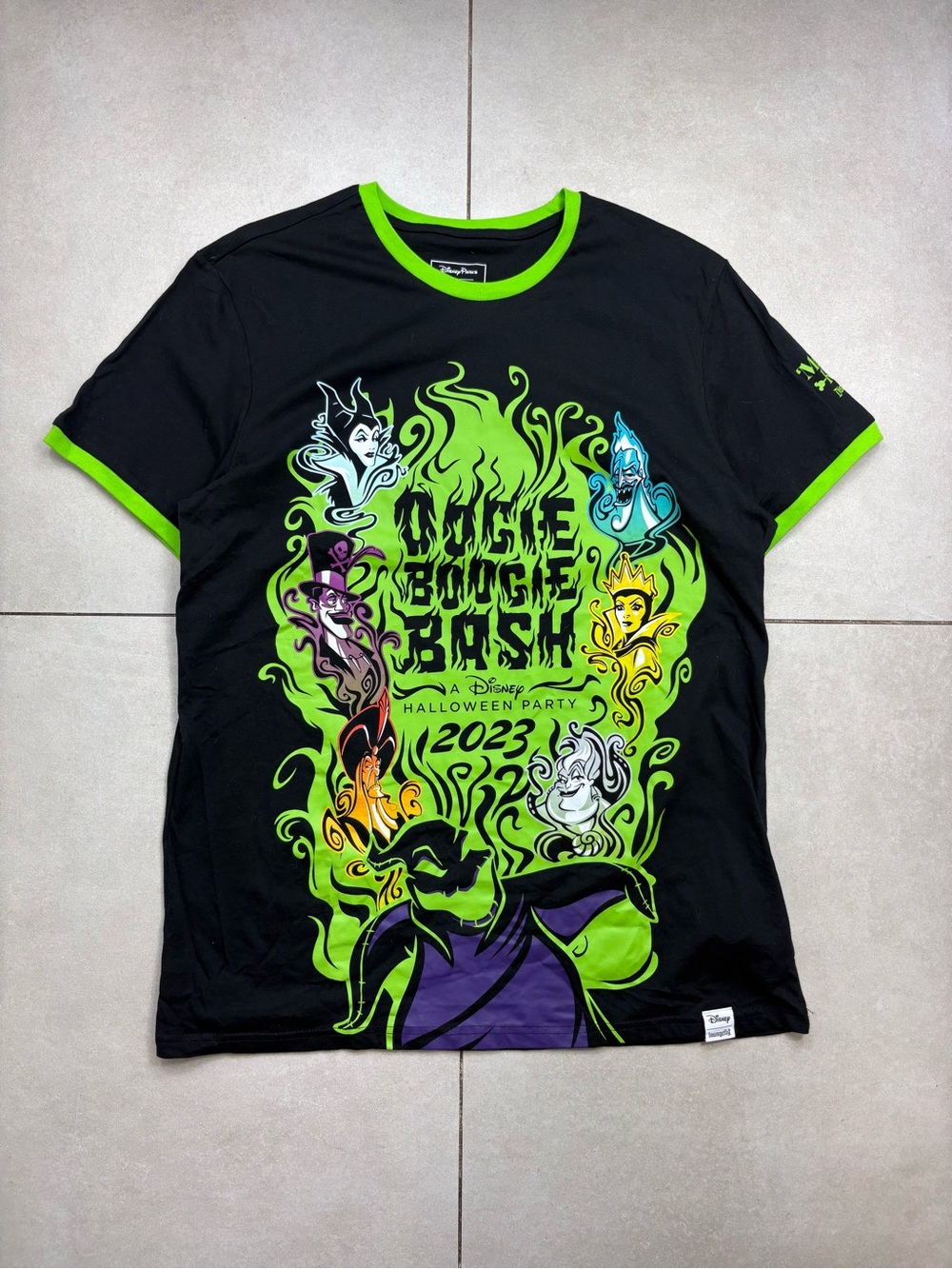 Loungefly Black & Neon Green Disney Villains Graphic Tee